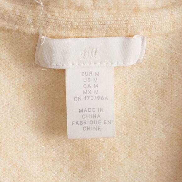 H&M Pale Yellow Wool Blend Sweater and  Relaxed Fit Blue Pull-On Jeans Medium - Picture 5 of 14